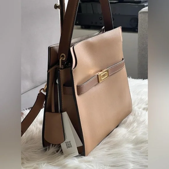 💰SOLD - 75182 - Tory Burch Small Lee Radziwill Double Bag - Picture 2 of 14